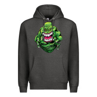 Charcoal Heather halloween green slimer ghost Premium Hoodie - longCreatives