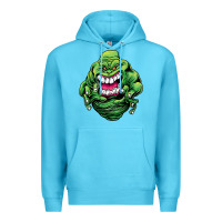 Ocean Blue halloween green slimer ghost Premium Hoodie - longCreatives