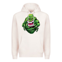 Pale Pink halloween green slimer ghost Premium Hoodie - longCreatives