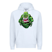 White halloween green slimer ghost Premium Hoodie - longCreatives