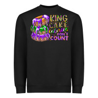 Black king cake calories dont count Heavyweight Sweatshirt - RacoonDesign