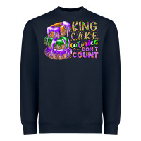 Navy king cake calories dont count Heavyweight Sweatshirt - RacoonDesign
