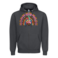 Smoke teacher gnome rainbow Zipper Hoodie - Artiststas