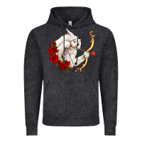 Vintage Black cupid cat Vintage Hoodie - OliviaCreatesArt