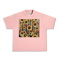Salmon America flag sunflower star tumbler Urban Heavy Tee - HowdyJamesFarm