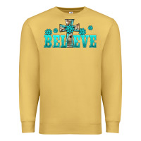 Antique Gold western turquoise's gemstones cross believe Premium Sweatshirt - BarkalooDesign