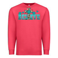 Cardinal western turquoise's gemstones cross believe Premium Sweatshirt - BarkalooDesign