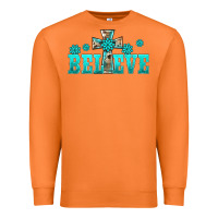 Carrot western turquoise's gemstones cross believe Premium Sweatshirt - BarkalooDesign