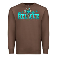 Chestnut western turquoise's gemstones cross believe Premium Sweatshirt - BarkalooDesign