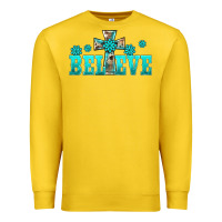 Lemon western turquoise's gemstones cross believe Premium Sweatshirt - BarkalooDesign