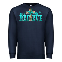Navy western turquoise's gemstones cross believe Premium Sweatshirt - BarkalooDesign