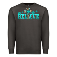 Smoke western turquoise's gemstones cross believe Premium Sweatshirt - BarkalooDesign
