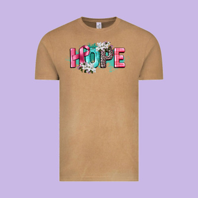 Hope Cancer Awareness Vintage Tee Designed By Cowgirlartshop
