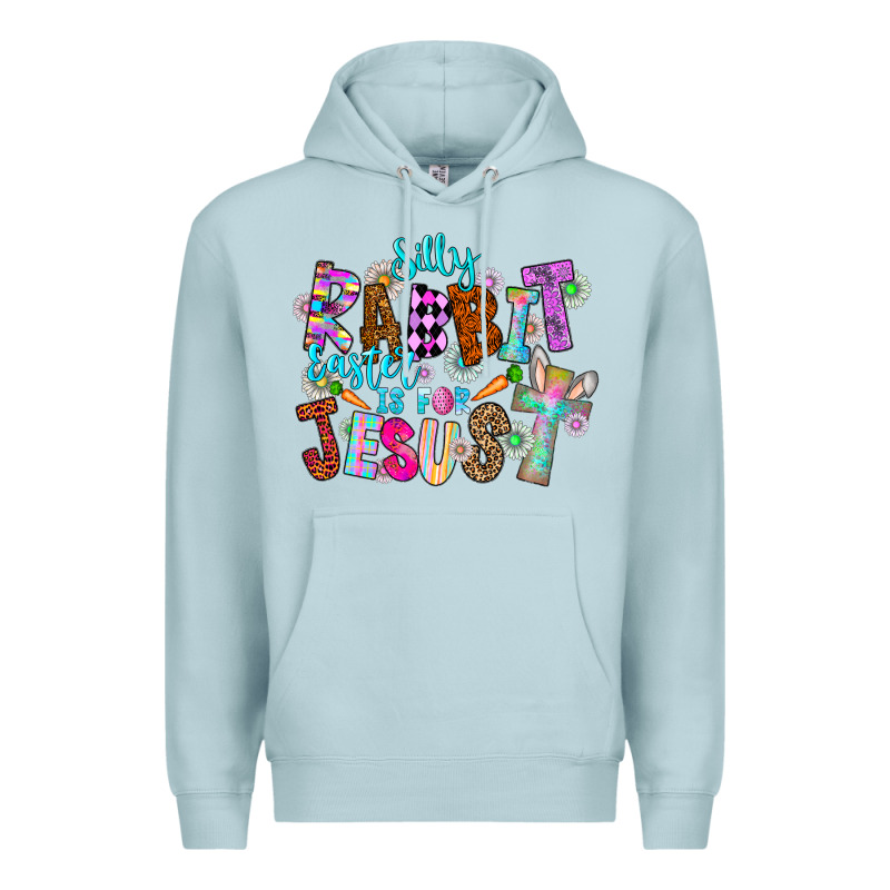 Silly Rabbit Easter Is For Jesus Premium Hoodie by CowhideDigitalArt | Teevron