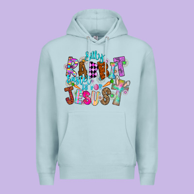 Silly Rabbit Easter Is For Jesus Premium Hoodie Designed By Cowhidedigitalart