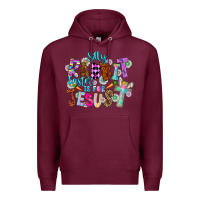 Burgundy Silly Rabbit Easter Is For Jesus Premium Hoodie - CowhideDigitalArt