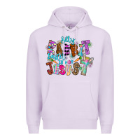 Lilac Silly Rabbit Easter Is For Jesus Premium Hoodie - CowhideDigitalArt