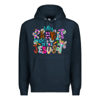 Navy Silly Rabbit Easter Is For Jesus Premium Hoodie - CowhideDigitalArt