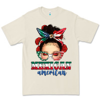 Bone Mexican American Messy Bun Premium Tee - texasbilliewilder