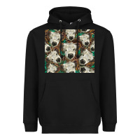Black white Scottish calf Heavyweight Hoodie - BarkalooDesign