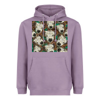 Lavender white Scottish calf Heavyweight Hoodie - BarkalooDesign