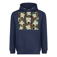 Navy white Scottish calf Heavyweight Hoodie - BarkalooDesign