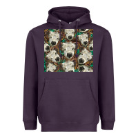 Plum white Scottish calf Heavyweight Hoodie - BarkalooDesign