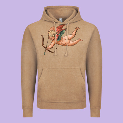 Cupid Olivia Vintage Hoodie Designed By Oliviacreatesart