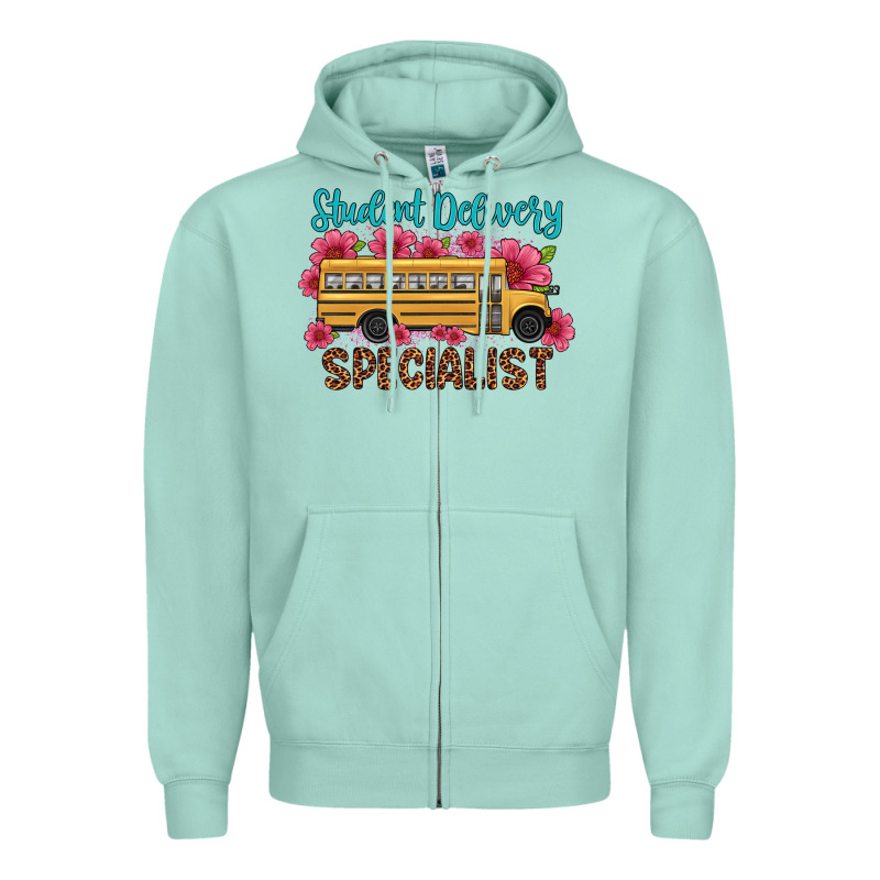 Student Delivery Specialist School Bus Zipper Hoodie by Artiststas | Teevron
