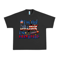 Pigment Black I'm not drunk i'm patriotic 4th of july Urban Heavy Tee - CowGirlArtShop