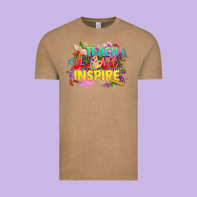Teach Love Inspire Vintage Tee Designed By Cowgirlartshop