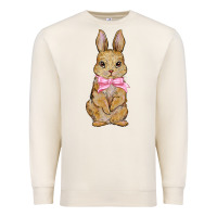 Sandshell easter rabbit pink flowers Premium Sweatshirt - BarkalooDesign