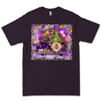 Plum Mardi Gras gnome on the truck Premium Tee - NancyCooperArtShop