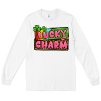 White St. Patrick's lucky charm Long Sleeve Tee - OliviaCreatesArt