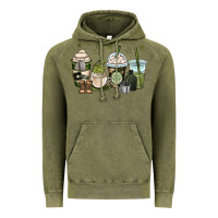 Vintage Olive us army coffee cups Vintage Hoodie - OliviaCreatesArt