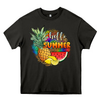 Asphalt hello summer pineapple Heavy Core Tee - JahusDesignShop