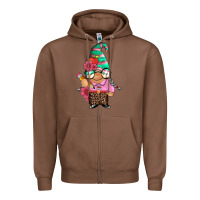 Chestnut teacher gnome Zipper Hoodie - Artiststas