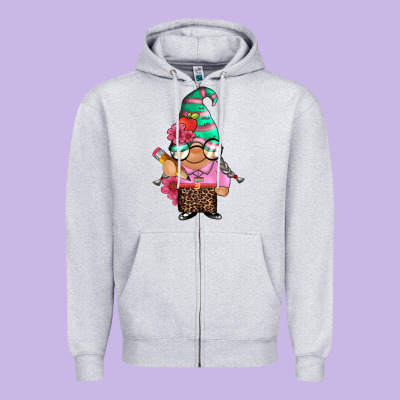 Teacher Gnome Zipper Hoodie Designed By Artiststas