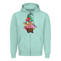 Seafoam teacher gnome Zipper Hoodie - Artiststas
