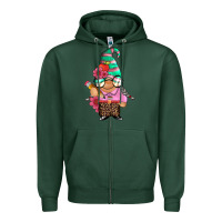Sports Green teacher gnome Zipper Hoodie - Artiststas