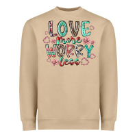 Mushroom love more worry less Heavyweight Sweatshirt - RacoonDesign