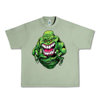 Oil Green halloween green slimer ghost Urban Heavy Tee - longCreatives