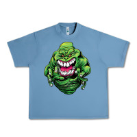 Pebble Blue halloween green slimer ghost Urban Heavy Tee - longCreatives