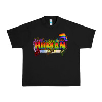 Black We are all human Urban Heavy Tee - CowGirlArtShop