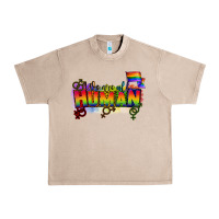 French Oak We are all human Urban Heavy Tee - CowGirlArtShop