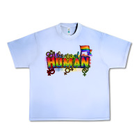 Grape Ice We are all human Urban Heavy Tee - CowGirlArtShop