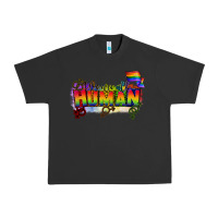 Pigment Black We are all human Urban Heavy Tee - CowGirlArtShop