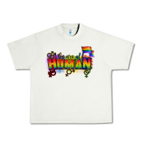 Pistachio We are all human Urban Heavy Tee - CowGirlArtShop