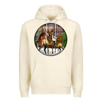 Sandshell elk buck deer christmas Premium Hoodie - LillyAllenDesigns