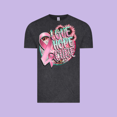 Love Hope Cure Vintage Tee Designed By Cowgirlartshop